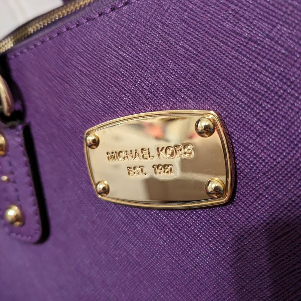 Purple Michael Kors bag